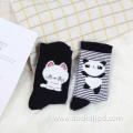 Cute panada women winter cotton socks